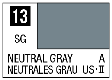 Mr. Color 13 - Neutral Gray (Semi-Gloss/Aircraft)