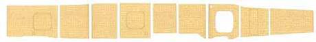 [1/350-No4 EX-102] 1/350 Wood Deck Seal for IJN Aircraft Carrier Shokaku (w/Ship Name Plate)