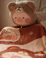 LuLu the Piggy - Teddy LuLu Hand Warmer Cushion + Blanket 1