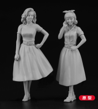 [FC10] 1:24 50’s AMERICAN GIRLS FIGURE (Two kits in the box) 4