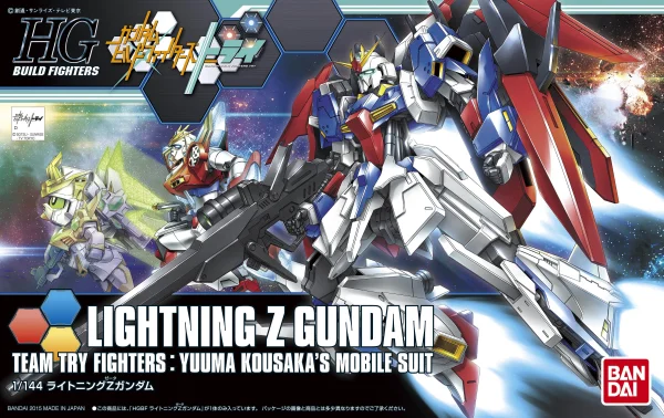 BANDAI HOBBY HGBF 1/144 Lightning Z Gundam - Gundam Build Fighters / Try