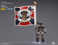 Astra Militarum Cadian Command Squad Veteran with Regimental Standard 9