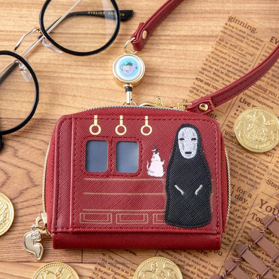 Benelic Unabara Train - card & coin purse with reel - Spirited Away
