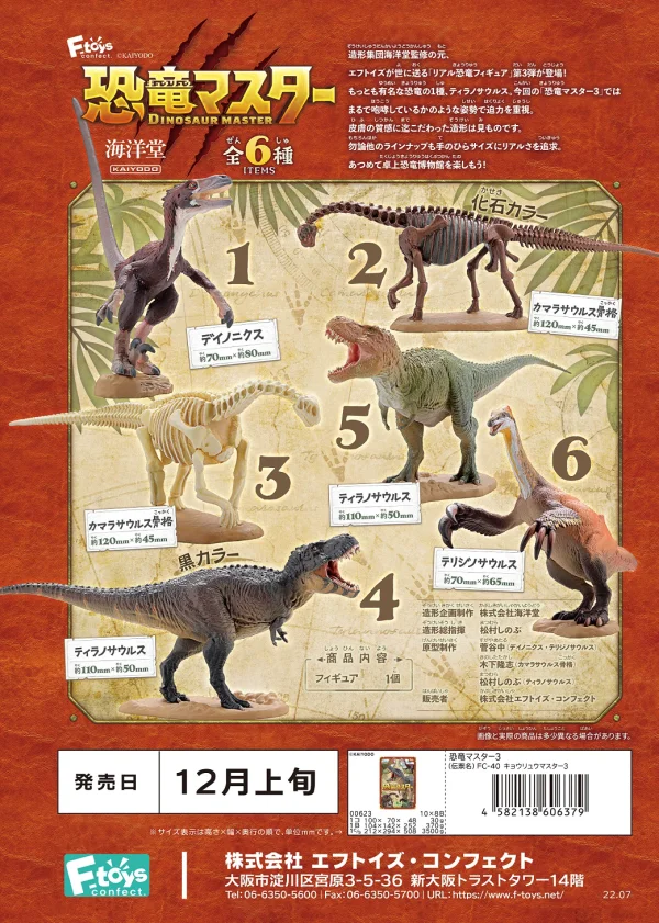 F-toys@confect DINOSAUR MASTER３ - Blind Boxes