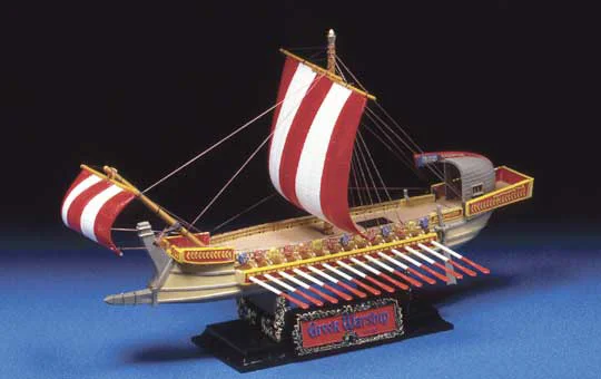 Aoshima [HISTORICAL SAILING SHIPS #01] GREEK WARSHIP 100.BC - Scale Kits