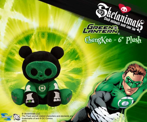 Toynami Skelanimals DC Mini Plush 6 Inch - Green Lantern ChungKee - Skelanimals