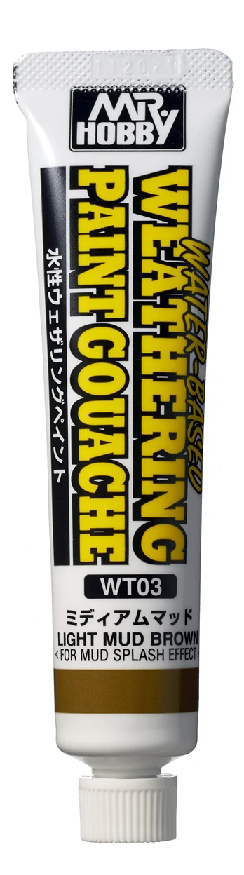 WATER BASED WEATHERING PAINT GOUACHE LIGHT MUD BROWN