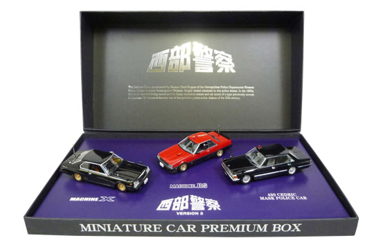 1/43 [New-August] SEIBU POLICE MINIATURE CAR PREMIUM BOX (THREE OF SETS) Ver.2