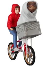 MEDICOM TOY UDF E.T. & ELLIOTT w/ BICYCLE - E.T. the Extra-Terrestrial - photo 1
