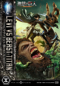 Ultimate Premium Masterline  TV animation Attack On Titan  Levi versus Beast Titan Bonus Version 68