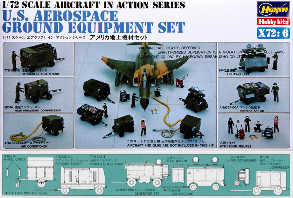 [X72-6] 1:72 U.S. AEROSPACE GROUND EQUIPMENT SET