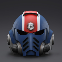 Ultramarines Lieutenant Titus' MKX Helmet 22