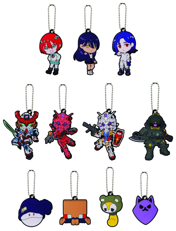 BANDAI Gundam GQuuuuuuX Rubber Charm (Box of 11) "Mobile Suit Gundam GQuuuuuuX", Ichibansho Zakka - Mobile Suit Gundam GQuuuuuuX