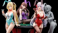 Hakoiri-musume Riselia Ray Crystalia wearing crimson bunny costume with Nip Slip Gimmick System - The Demon Sword Master of Excalibur Academy - photo 13