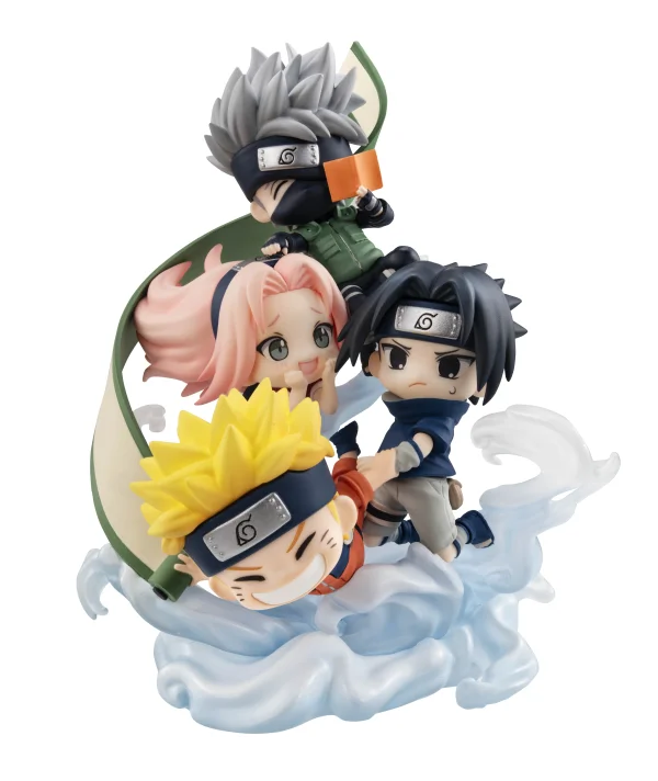 MegaHouse FigUnity NARUTO Shippuden Gather here, Team 7！ - NARUTO