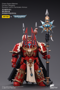 Chaos Space Marines Crimson Slaughter Sorcerer Lord in Terminator Armour 1
