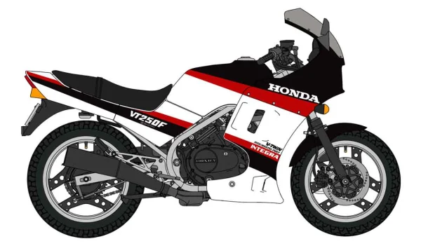 Hasegawa 1/12  Honda VT250F (MC08) INTEGRA (1985) "WING SPECIAL EDITION" - Scale Kits