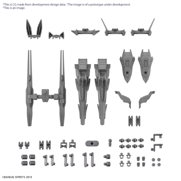 30MM 1/144 OPTION PARTS SET 13  (LEG BOOSTER UNIT / WIRELESS WEAPON PACK)