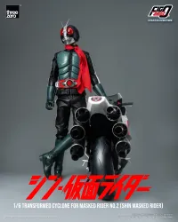 threezero FigZero 1/6 Transformed Cyclone for Masked Rider No.2 (SHIN MASKED RIDER) - Kamen Rider: Masked Rider - photo 5