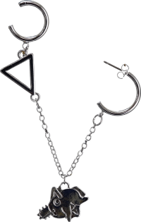 Chainsaw Man Pochita Swaying Earrings 2