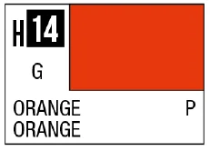 GSI Creos AQUEOUS HOBBY COLOR - H14 GLOSS ORANGE (PRIMARY)