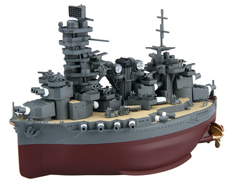 [Qstyle No30 EX-3] Qstyle Chibimaru Ship Fuso (w/Photo-Etched Parts & Wood Deck Seal)