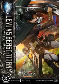 Prime 1 Studio Ultimate Premium Masterline  TV animation Attack On Titan  Levi versus Beast Titan - Attack on Titan - photo 2