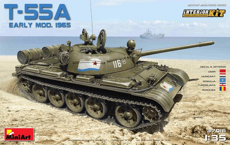 [37016] 1/35 T-55A Early Mod.1965 Interior Kit