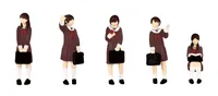 PLUM PMOA 1/80 Scale super minifigure series7 That Day's Sailor Uniform Set 2 - Scale Figures - photo 1