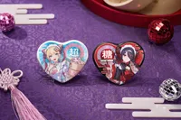 GoodSmile Moment Needy Streamer Chinese Restaurant Series Heart-Shaped Pinback Button Ame - NEEDY STREAMER OVERLOAD - photo 2