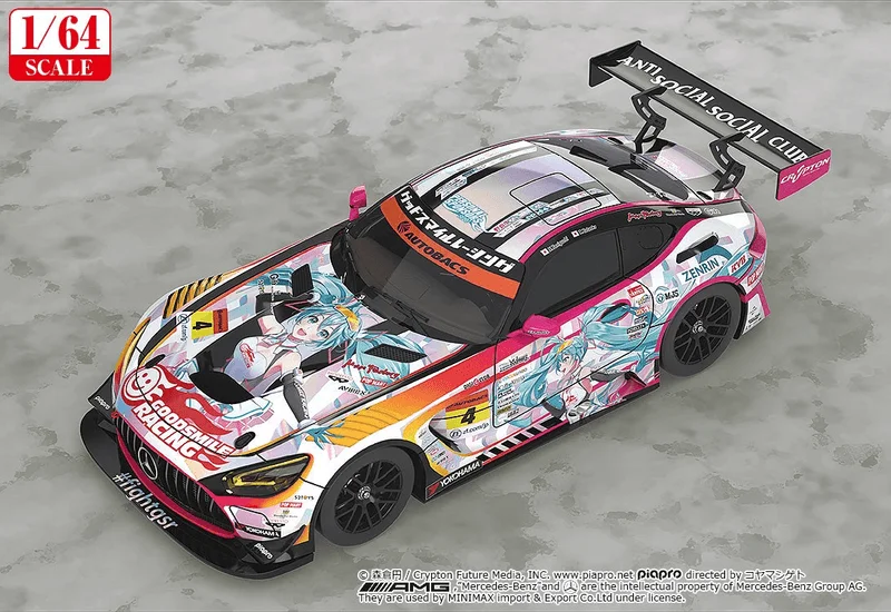 GoodSmile Racing 1/64 Scale Good Smile Hatsune Miku AMG 2021 SUPER GT Round 5 Ver. - Hatsune Miku