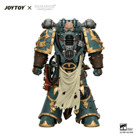 Sons of Horus Maloghurst the Twisted, the Warmaster's Equerry with Legion Standard and Banestrike Bolter 1