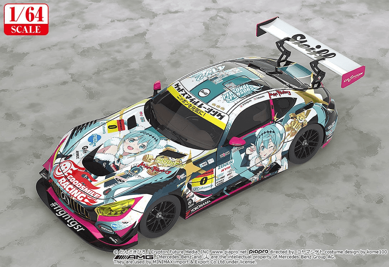 1/64 Scale Good Smile Hatsune Miku AMG 2018 SUPER GT Ver.