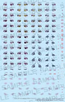 KOTOBUKIYA MEGAMI DEVICE M.S.G DESIRE MAIDEN MEDIC NIGHT SHIFT EYE DECAL SET - Megami Device - photo 1