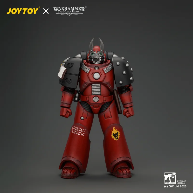 JOYTOY Word Bearers MkVI Tactical Sergeant with Power Sword and Plasma Pistol - Warhammer 40K