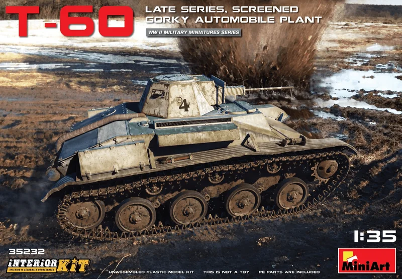 [35232] 1/35 T-60 Late Series, Screened (Gorky Automobile Plant) Interior Kit