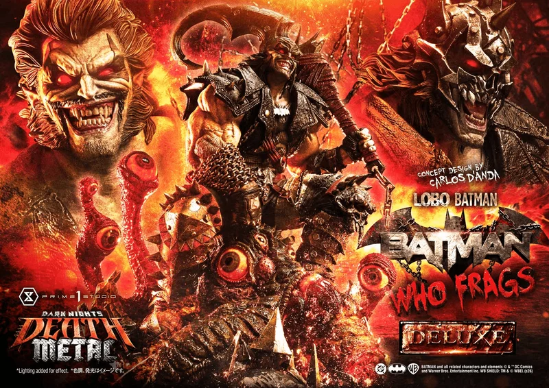 Prime 1 Studio Museum Masterline Dark Nights: Death Metal (Comics) Lobo Batman: Batman Who Frags (Concept design by Carlos D'Anda) Deluxe Version - DC Comics