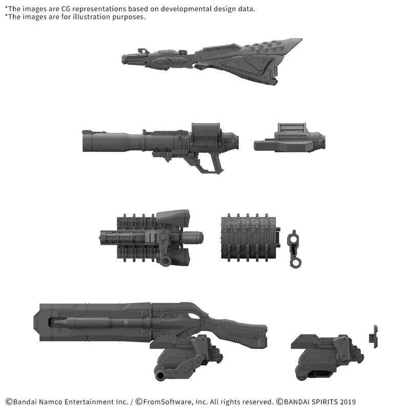 BANDAI HOBBY 30MM OPTION PARTS SET ARMORED CORE Ⅵ FIRES OF RUBICON WEAPON SET 09 - Armored Core