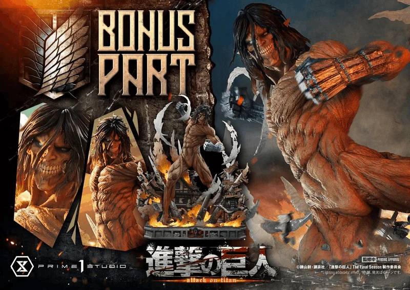 Prime 1 Studio Ultimate Diorama Masterline TV animation Attack on Titan Eren Yeager Attack Titan Bonus Version  			 - Attack on Titan