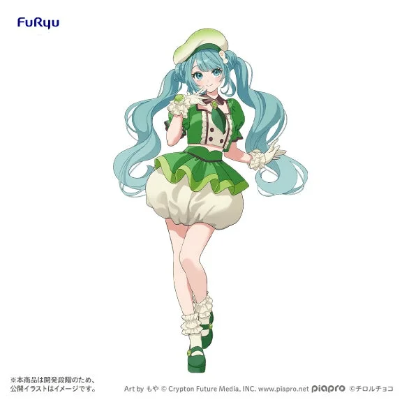 FuRyu Hatsune Miku×TIROL CHOCO Collaboration Figure -Matcha Mochi ver.- - Hatsune Miku