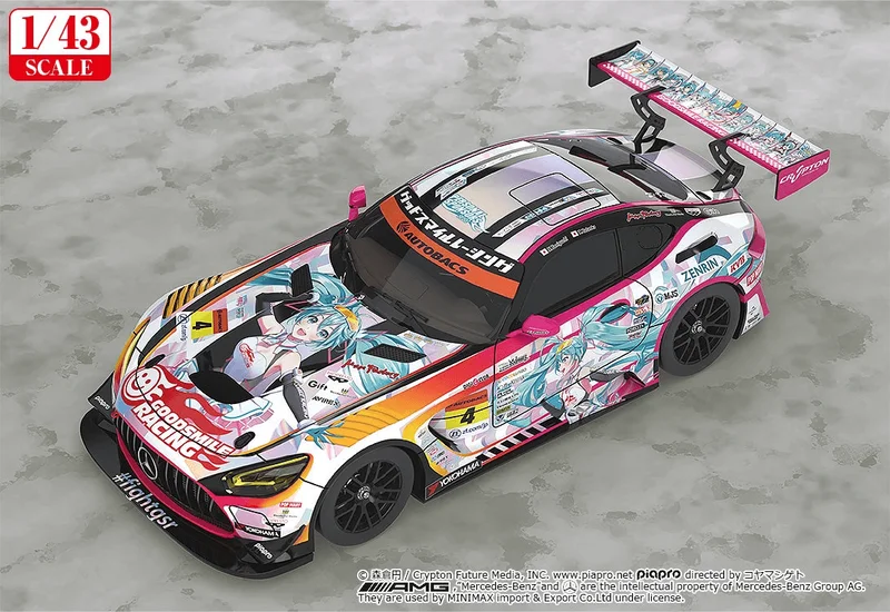 GoodSmile Racing 1/43rd Scale Good Smile Hatsune Miku AMG 2021 SUPER GT 100th Race Commemorative Ver. - Hatsune Miku GT Project
