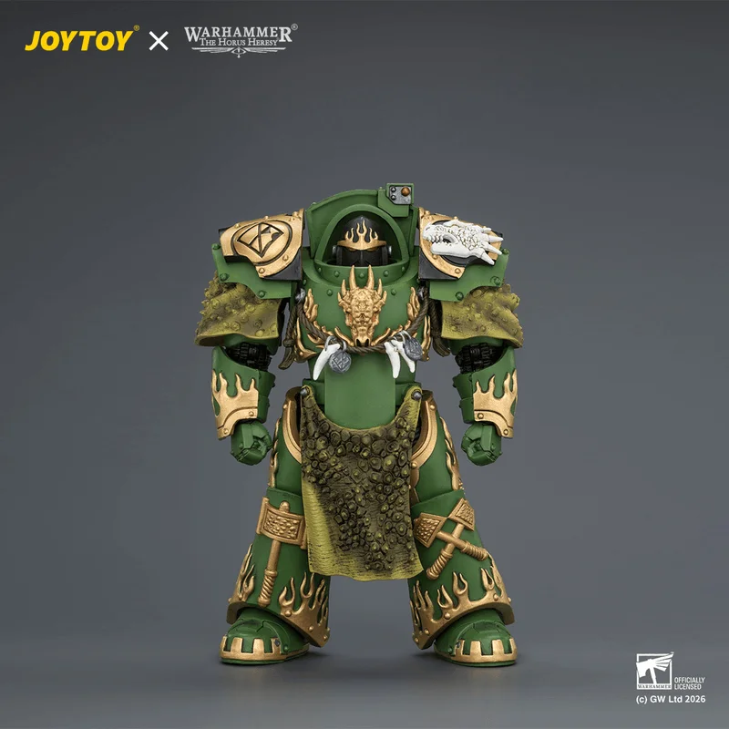 JOYTOY Salamanders Firedrake Terminator 1 with Thunder Hammer and Dragonscale Storm Shield - Warhammer 40K