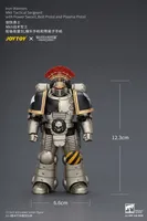 JOYTOY Iron Warriors Mkll Tactical Sergeant with Power Sword, Bolt Pistol and Plasma Pistol - Warhammer 40K - photo 16