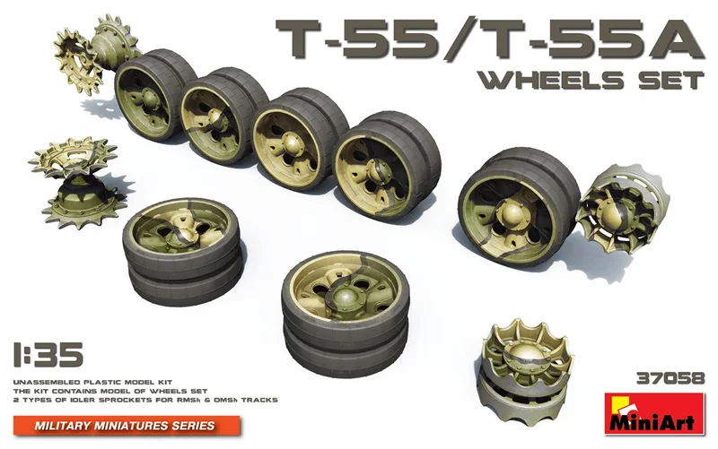 [37058] 1/35 T-55/T-55A Wheels Set