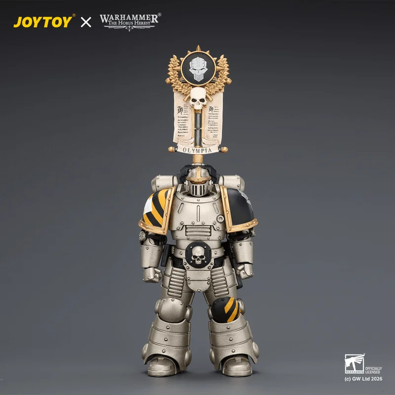 JOYTOY Iron Warriors MkII Legionary1 with Vexilla, Bolter and Bolt Pistol - Warhammer 40K