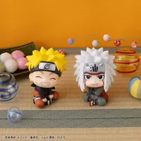 MegaHouse Lookup NARUTO Shippuden Naruto Uzumaki Smile ver. & Jiraiya set【with gift】 - Naruto - photo 1
