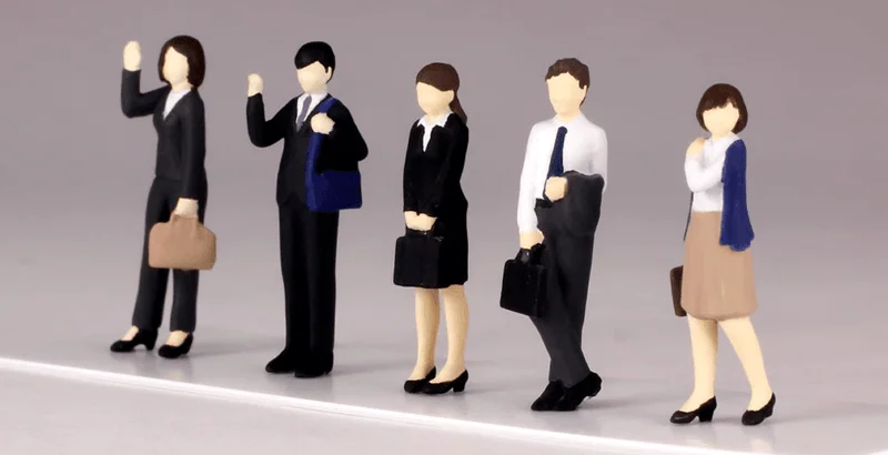 PLUM PMOA 1/80 Scale super minifigure series2 Expert Office Worker Sets - Scale Figures