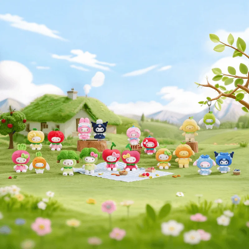 Sanrio characters Fruit & Vegetable Series Mini Plush Charm Blind Box