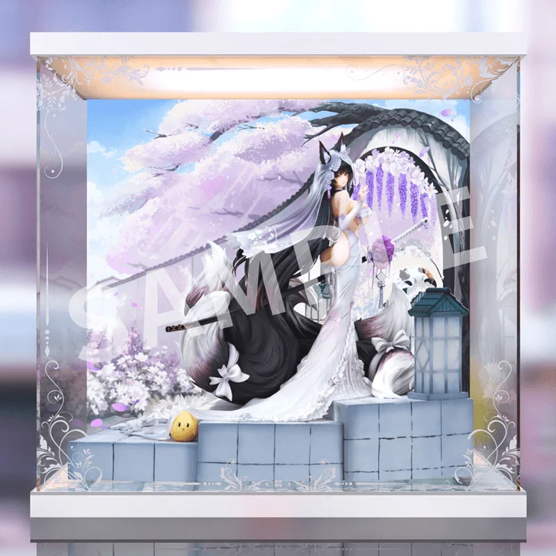 APEX TOYS 1/7 Scale [Azur Lane] Musashi「Purest Wisteria」Ver. with LED Acrylic Display Box Painted Figure w BONUSes - Azur Lane