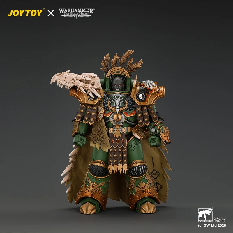 JOYTOY Salamanders Vulkan, Primarch of the XVlllth Legion with Dawnbringer, The Furnace's Heart and Dragon's Breath Gauntlet - Warhammer 40K